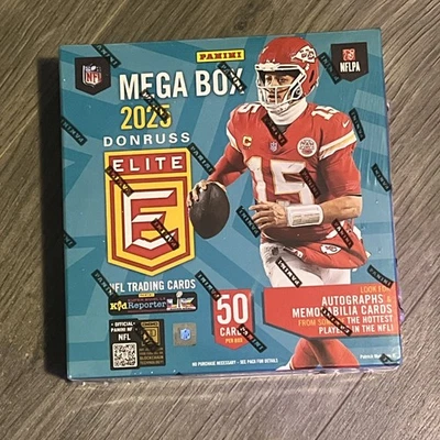 2025 Panini Donruss Elite Football Trading Card Factory Sealed Mega Box