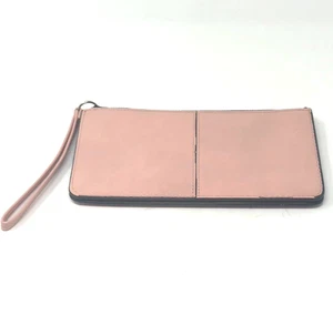 Damas Niñas Mujeres Rosa Muñequera Cartera Cremallera Larga Monedero Tarjeta - Imagen 1 de 7