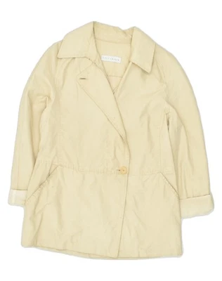 Abrigo mujer PENNY NEGRO UK 10 pequeño beige algodón ZP06 Foto 1 de 3