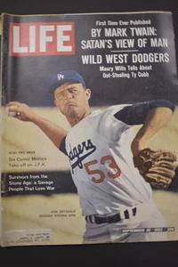 Life Magazine -September 28 1962-Don Drysdale-Maury Wills Story And Mark Twain - Picture 1 of 2