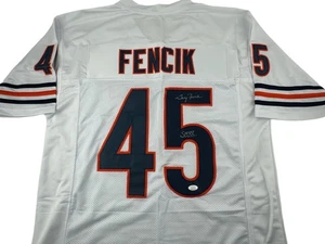 Gary Fencik Signed Autographed White Jersey JSA COA Chicago Bears SB XX - Picture 1 of 1