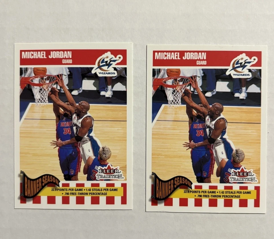 2002-03 Fleer Tradition #270 Michael Jordan Lot Of 2 - Image 1 of 2