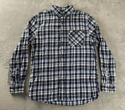 Boston Traders Blue Check Plaid Flannel Shirt Size M Long Sleeve Men’s Outdoor - Image 1 of 4