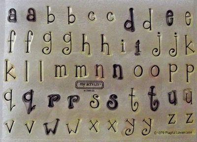 Juego de sellos CTMH, MINÚSCULA JUGUETONA, contiene 52 sellos, en excelente estado. Foto 1 de 2