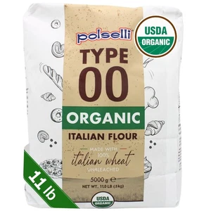 POLSELLI Farina Biologica, Tipo 00, 100% Grano Italiano, Farina Doppio Zero, OO Extra - Foto 1 di 7