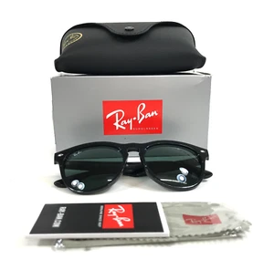 Ray-Ban Sunglasses RB4471 IRIS 6629/71 Black Square Frames w/ Dark Green Lenses - Picture 1 of 14