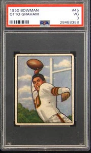 1950 Bowman #45 Otto Graham PSA 3 - Picture 1 of 2