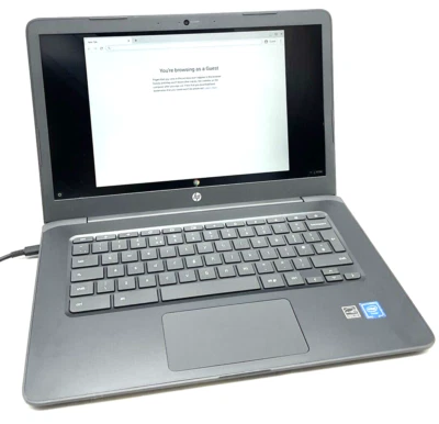 HP Chromebook 14 G5  Intel Celeron N3350 1.10 GHZ 2GB RAM 16GB eMMC - Image 1 of 4