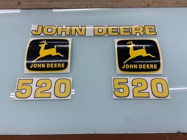 Aftermarket John Deere 520 Loader decals with leaping Deere. - Image 1 of 1
