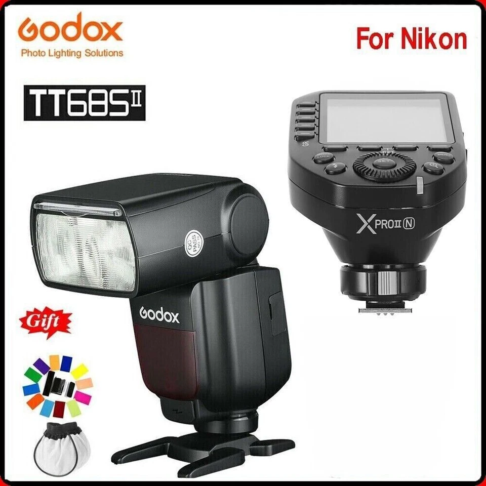 Godox TT685II N 2.4G TTL HSS 1/8000s Blitz Speedlite Licht + Xpro-N für Nikon - Bild 1 von 4