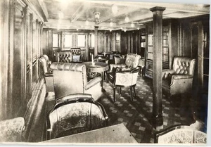 LUXUS INTERIEUR Raucherzimmer der "SS Venezuela" um 1920 Pressefoto - Bild 1 von 2