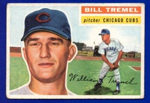 BILL TREMEL cubs 1956 TOPPS GRAY BACK #96 GOOD/VERY GOOD