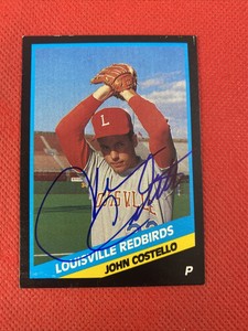 1988 Louisville Redbirds John Costello Auto Signed Autograph Cardinals