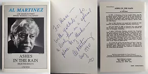 AL MARTINEZ Asche im Regen signiert TPB 1. Auflage LA TIMES Essays Journalismus SCHÖN! - Bild 1 von 4