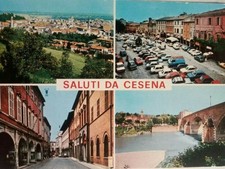 CARTOLINA SALUTI DA CESENA ANNO 1981