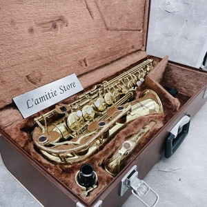 YAMAHA YAS-32 & Case Alto Saxophone Sax YAS32 Purple Logo Japan Key Tested Rare - Picture 1 of 19