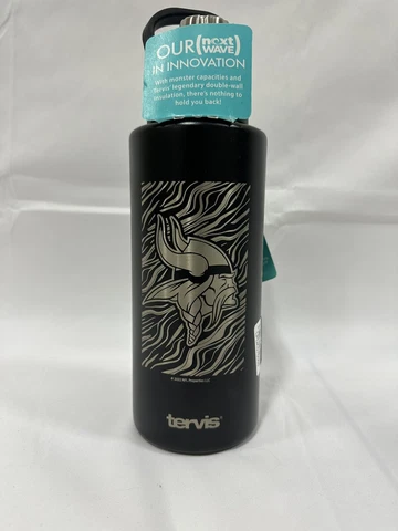 Minnesota Vikings NFL Tervis Insulated Deluxe Spout Wide Mouth 32oz Bottle - New Cover