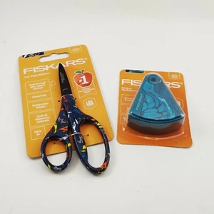 Lote de 2 piezas afilador de lápiz de seguridad Fiskars tijeras - Imagen 1 de 4