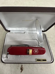 18k Gold Ingot Victorinox swiss army knife TC BG Gold Logo With Ruby OC Tanner - Picture 1 of 4