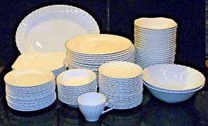 Pietra di ferro bianca snob vintage Johnson Bros. ""Regency"" Cina. Made in England. - Foto 1 di 77