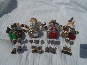 Christmas Woodland Shelf Sitters 4pc set - Picture 1 of 7