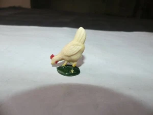  FIGURINE ACEDO  FERME GRANDE POULE BLANCHE TETE BAISEE - Imagen 1 de 2