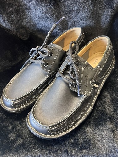 Scarpe mocassino uomo collezione Clarks cravatta pelle taglia 8M