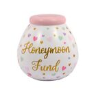 Pot of Dreams Ceramic Money Box Break To Open Pot Honeymoon Fund Hearts Gift 