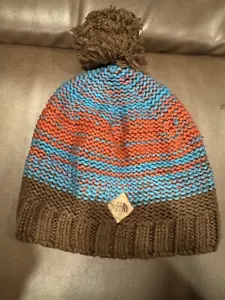 Northface Damen Strickmütze mehrfarbig �� Wintermütze mit Bommel gebraucht Beanie - Bild 1 von 9