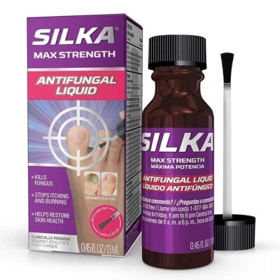 Silka Max Strength Antifungal Liquid with Brush Applicator For Toenail Fungus.. - Image 1 of 4