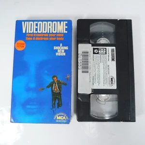 Videodrome VHS MCA 1983 Video First Print Rainbow Uncut David Cronenberg TESTED - Picture 1 of 23