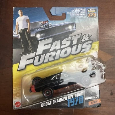 Mattel Fast & Furious 7 Dodge Charger '70 Off-Road 1:55 Unopened Large Card - Image 1 of 4