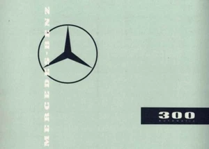 Catalogue Brochure Mercedes 300 Automatic "Adenauer" W189 1958 France - Picture 1 of 2