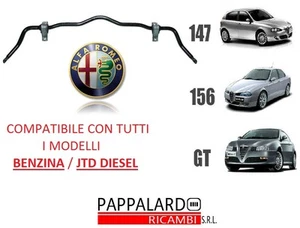 BARRA STABILIZZATRICE COMPLETA DI BOCCOLE ALFA ROMEO 147 156 GT 1.6 1.9 2.4 JTD - Foto 1 di 1