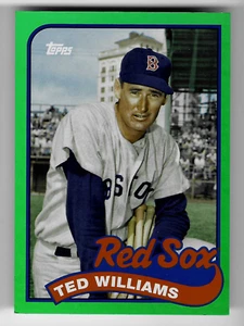2023 Topps Archives '89 Doubleheaders Green Ted Williams Carl Yastrzemski #D /99 - Picture 1 of 2