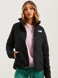 The North Face Polartec Women Black Jacket Denali FullZIp Fleece ZipPockets Sz M - Picture 1 of 24
