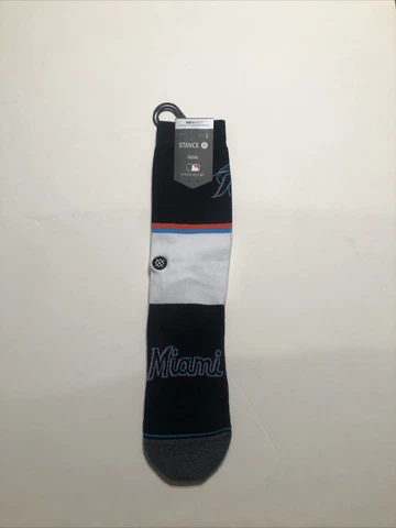 Stance MLB Miami Marlins MI Color Crew Height Socks Men's Large 9-13 NWT Cover