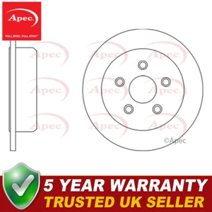 Apec Rear 1x Brake Disc Fits Jeep Wrangler 2007-2019 2.8 CRD 3.6 3.8 52060147AA - Picture 1 of 2