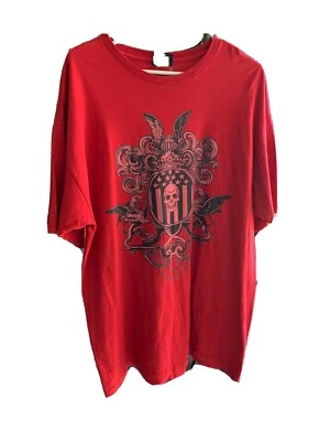 Rebel 8 Vintage Mike Giant Xl Crest Skull Red Great Condition - Image 1 of 4