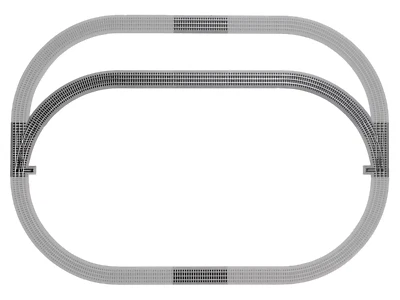 LIONEL 6-12031 FASTRACK OUTER PASSING LOOP ADD-ON TRACK PACK NEW - Image 1 of 4