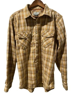Horny Toad Plaid Button Up Shirt Mens Medium Long Sleeve - Image 1 of 4