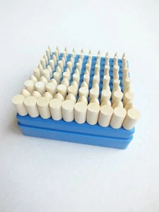 Wool Bobs for Rotary Tools Set of 100 Pieces, Mandrel Mounted Quantity - Picture 1 of 3