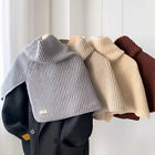 Split High Neck Wraps False Collar Woolen Yarn Neckerchief Keep Warm 