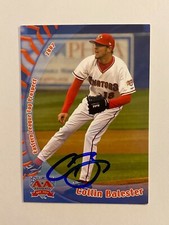 Collin Balester Signed Grandstand #1 2007 Card Harrisburg Senators Auto MLB RAD