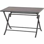 SIENA GARDEN Luiz stół składany 110x70cm, matowa rama antracytowa aluminium, mat...
