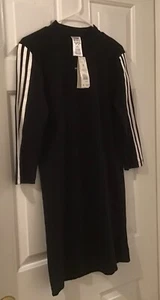 Adidas Women's Multi Sport Black/White Long Sleeve Dress Size M - Picture 1 of 4