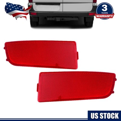 Rear Bumper Reflector Set For 2010-2018 Mercedes Benz Sprinter 2500 3500 Foto 1 de 4