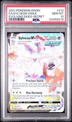 Sylveon VMAX 212/203 - PSA 10 -  Pokémon Evolving Skies - Alt Art Secret Rare - Image 1 of 2
