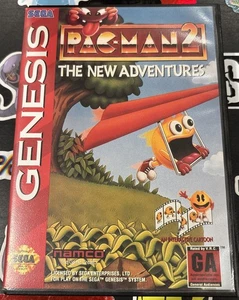 Pac-Man 2: The New Adventures (Sega Genesis, 1994) ¡Completo con tarjeta de registro! CIB - Imagen 1 de 5