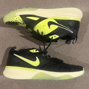 Nike Air Zoom Diamond Elite Black Green Turf Baseball Shoes Men's 9.5 FV6100-001 - Picture 1 of 10